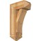 Ekena Millwork Thorton Arts and Crafts Rough Sawn Bracket w/ Offset Brace, Western Red Cedar, 8"W x 18"D x 30"H BKT0806X18X30THR03RWR - alternate 1